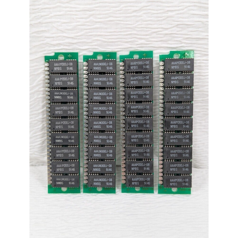 Vintage Computer RAM - AAAIM300J-08 - NMBS 9146 - 4 Sticks